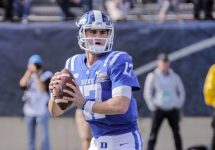 QB Daniel Jones (17) during Walk-On's Independence Bowl^ Shreveport^ USA - 27 Dec 2018